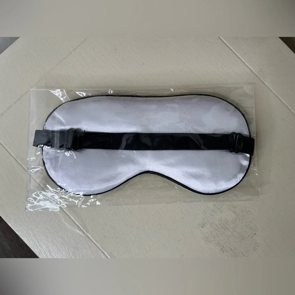 Brand New-Black & White Polka Dot Eye Mask